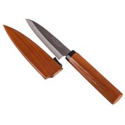 Нож для фруктов с деревянным чехлом 9.5 см, серия Natural Wood