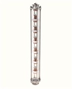 Колпачково - тарельчатая колонна 7 уровней под  кламп 1,5 дюйма (медь)